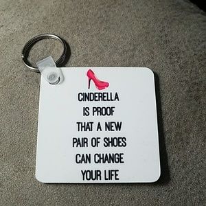 Cinderella Fashion Key Chain NWOT